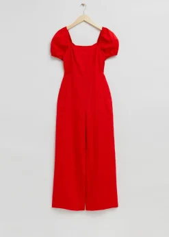 Best Aben Tie-Back Detail Jumpsuit Kvinder Jumpsuits