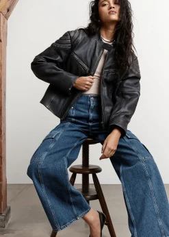 Cheap Afslappede Cargo Jeans Kvinder Denim