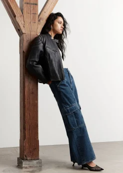 Cheap Afslappede Cargo Jeans Kvinder Denim