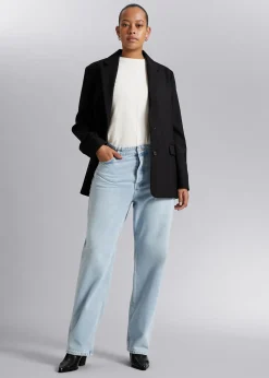 Online Afslappede Tilspidsede Jeans Kvinder Denim