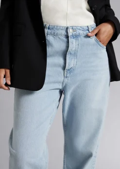 Online Afslappede Tilspidsede Jeans Kvinder Denim