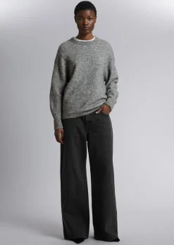 Cheap Afslappet Alpaka Striktroje Kvinder Strik