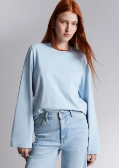 Sale Afslappet Jersey Top Kvinder Toppe