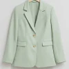 Flash Sale Afslappet Linned Blazer Kvinder Blazere