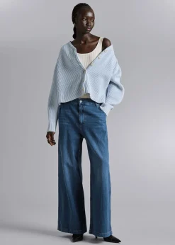 New Afslappet Strik Cardigan Kvinder Strik