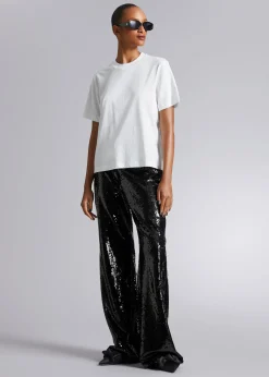 Online Afslappet T-Shirt Kvinder Denim