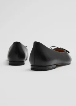 Shop Balletlejligheder I Laeder Kvinder Lejligheder