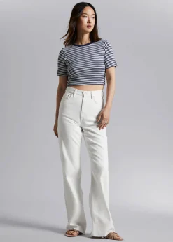 Hot Beskaret T-Shirt Kvinder Toppe