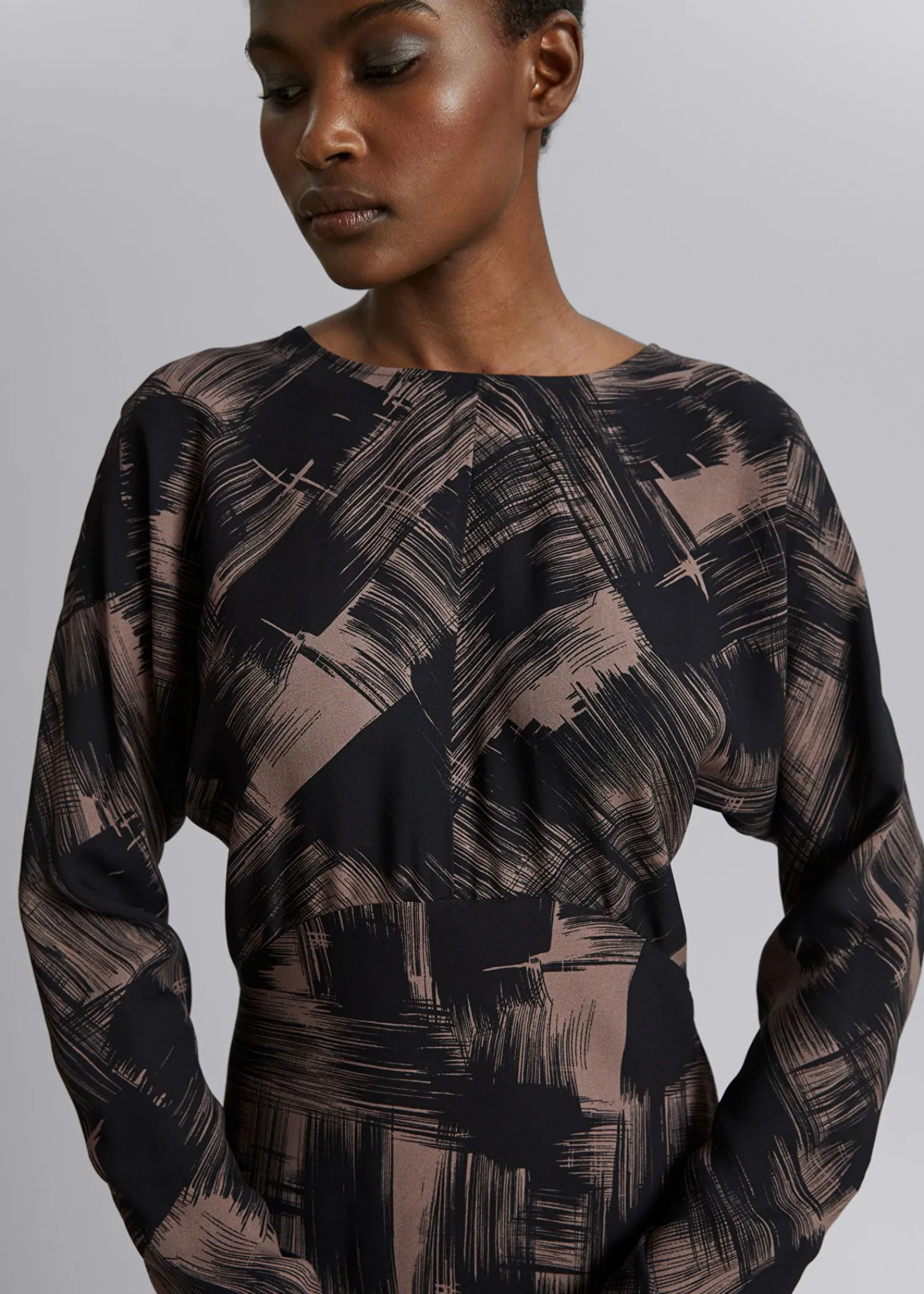 Discount Bias-Cut Midi-Kjole Kvinder Kjoler