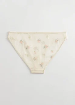 Online Blomsterbroderitrusser Kvinder Underdele