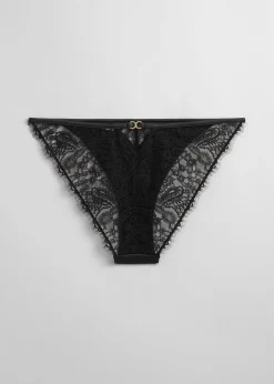 Online Blomstrede Blonder Mini Trusser Kvinder Underdele