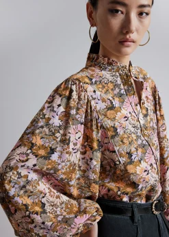 New Bluse Med Flaesekrave Kvinder Bluser Og Skjorter