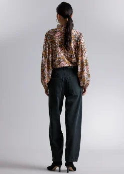 New Bluse Med Flaesekrave Kvinder Bluser Og Skjorter