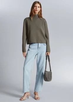 Best Boxy Rullekrave Striktroje Kvinder Strik