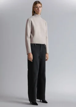 Flash Sale Boxy Rullekrave Striktroje Kvinder Strik