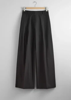 Fashion Brede Skraeddersyede Bukser Kvinder Toppe