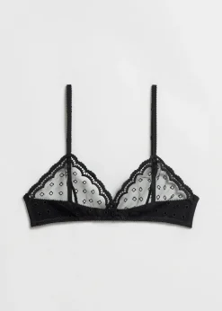 New Broderet Blod Bh Med Blonder Kvinder Bh'Er