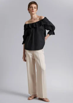 New Broderet Bluse Kvinder Bluser Og Skjorter