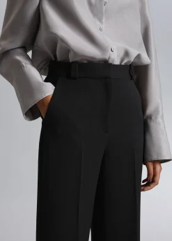 Best Bukser Med Bred Pressefold Kvinder Bukser