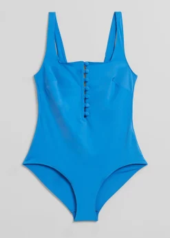 Cheap Button Up Badedragt Kvinder Badetøj