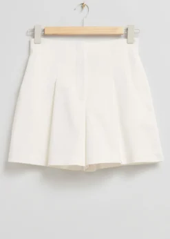 Hot Chino-Shorts Med Hoj Talje Kvinder Bukser