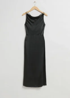 Clearance Cowl-Neck Kjole Kvinder Kjoler