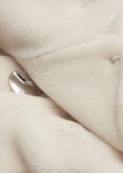 Clearance Cropped Imiteret Pelsjakke Kvinder Frakker & Jakker