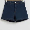 Shop Denimshorts Med Hoj Talje Kvinder Bukser