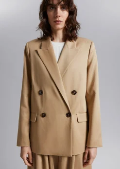 Shop Dobbeltradet Blazer Kvinder Blazere