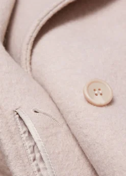 Shop Dobbeltradet Uldjakke Kvinder Frakker & Jakker