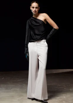 Online En-Skulder Satin Top Kvinder Toppe