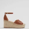 Sale Espadrillesandaler I Laeder Kvinder Sandaler Med Hael