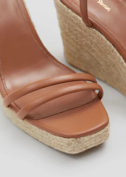 Discount Espadrillesandaler I Laeder Kvinder Sandaler Med Hael