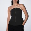 Outlet Flared Bustier Top Kvinder Toppe