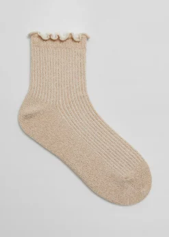 Store Glitter FlaeseStrømper Kvinder Strømper Og Strømpebukser