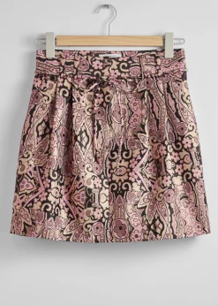 Cheap Glitter Jacquard Mini-Nederdel Kvinder Nederdele