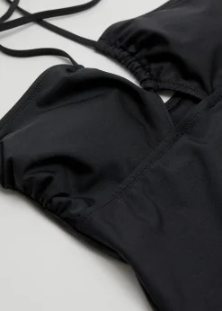 Outlet Halterneck Badedragt Med Stropper Kvinder Badetøj