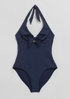 Cheap Halterneck Slojfe Badedragt Kvinder Badetøj