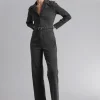 Shop Jumpsuit Med Baelte Kvinder Denim