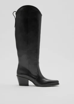 Discount KnaeStøvler I Laeder Kvinder Støvler