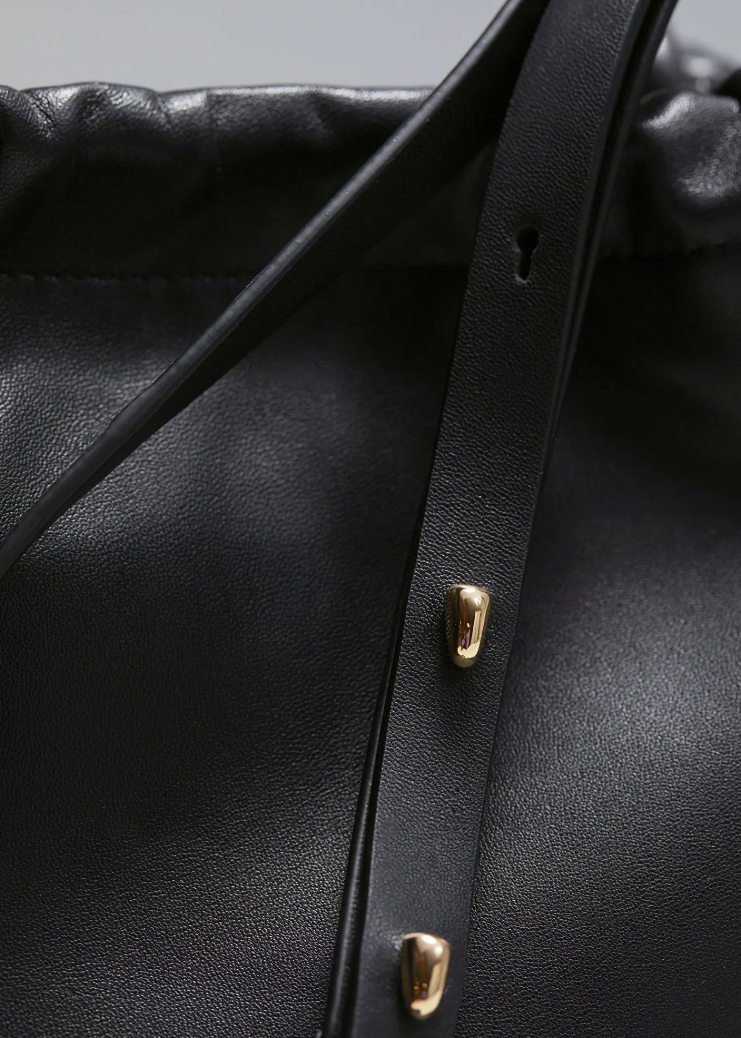 Online Knyttet Laeder Bucket Bag Kvinder Tasker