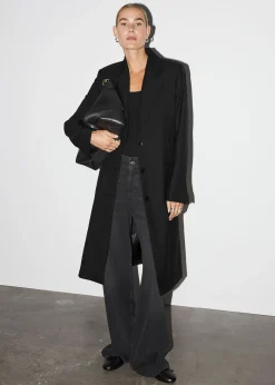 Clearance Lang Blazer Kvinder Denim