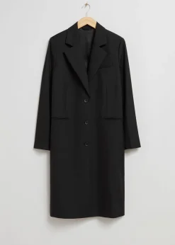 Clearance Lang Blazer Kvinder Denim