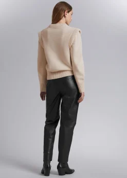 Cheap Merino Jumper Med Forlaenget Skulder Kvinder Strik