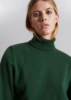 Best Merino Rullekrave Striktroje Kvinder Strik