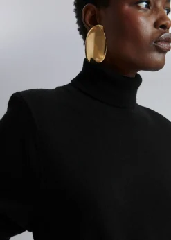 Clearance Merino Rullekrave Striktroje Kvinder Strik