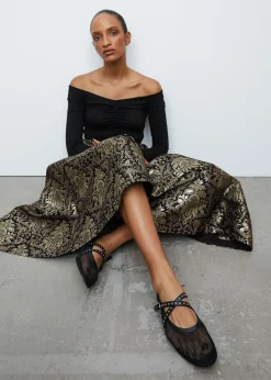 Fashion Mesh Ballet Lejligheder Kvinder Lejligheder