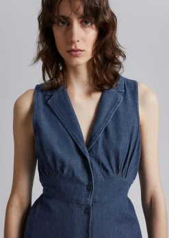 Best Midi Skjortekjole Med Krave Kvinder Kjoler