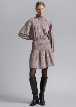 Shop Minikjole Med Smockhals Kvinder Kjoler