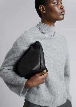 Hot Mock-Neck Striktroje Kvinder Strik